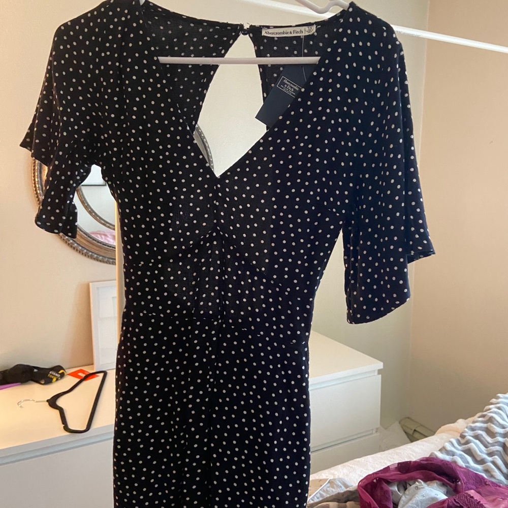 Abercrombie polka dot romper
